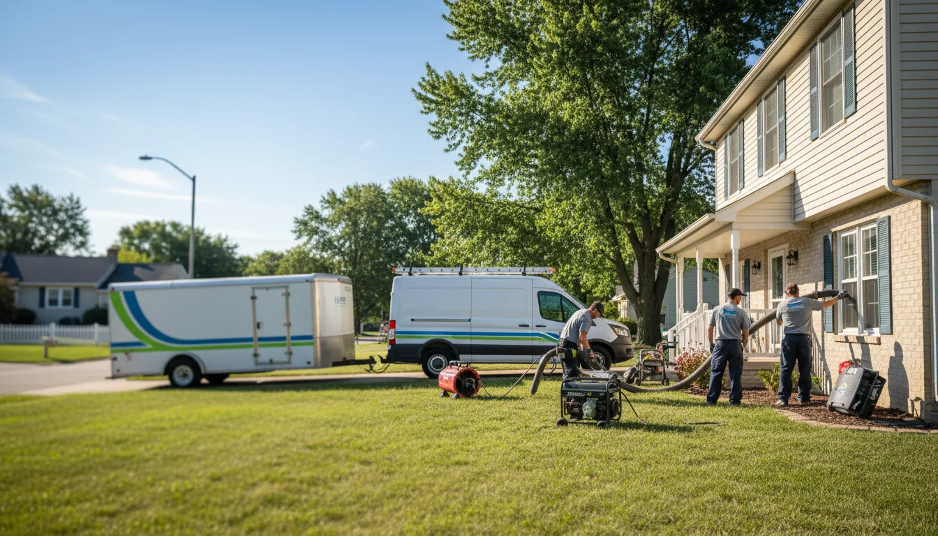 Flooded Basement Restoration And Cleanup With Repair in Kent, IL near me